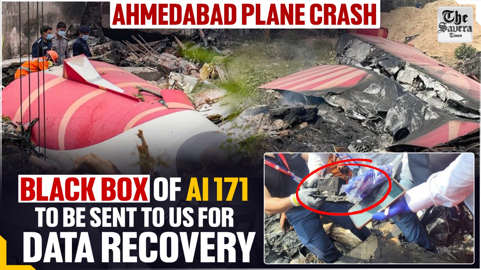 Air India plane crash: Black box of AI 171 to be sent to US for data recovery