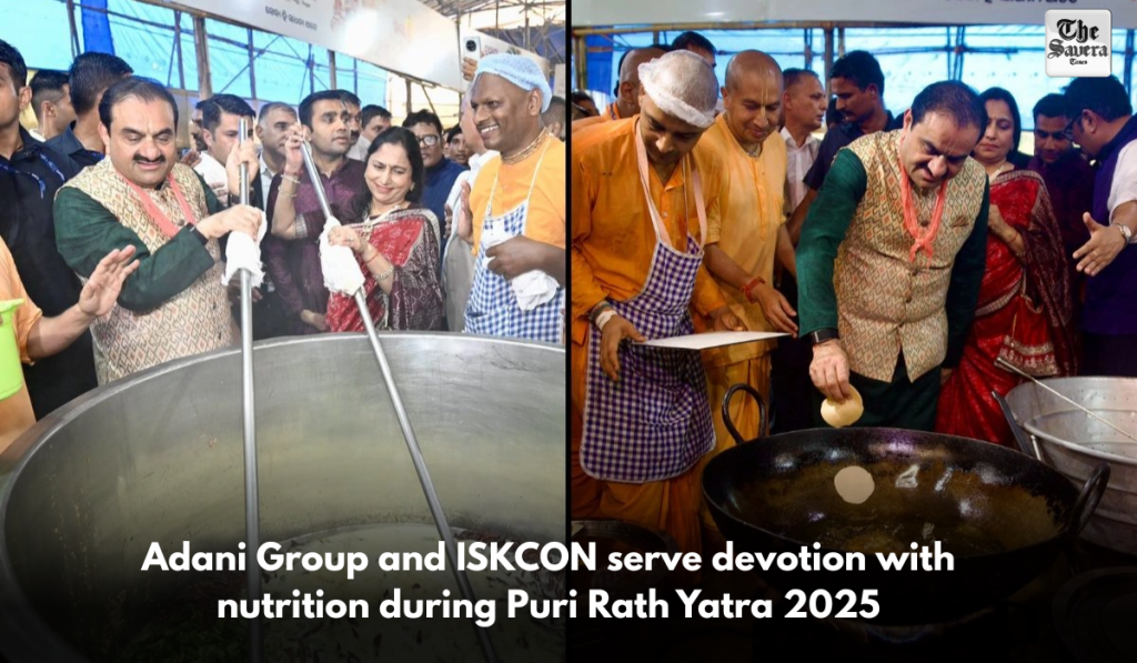 Adani Group and ISKCON serve devotion with nutrition during Puri Rath Yatra 2025