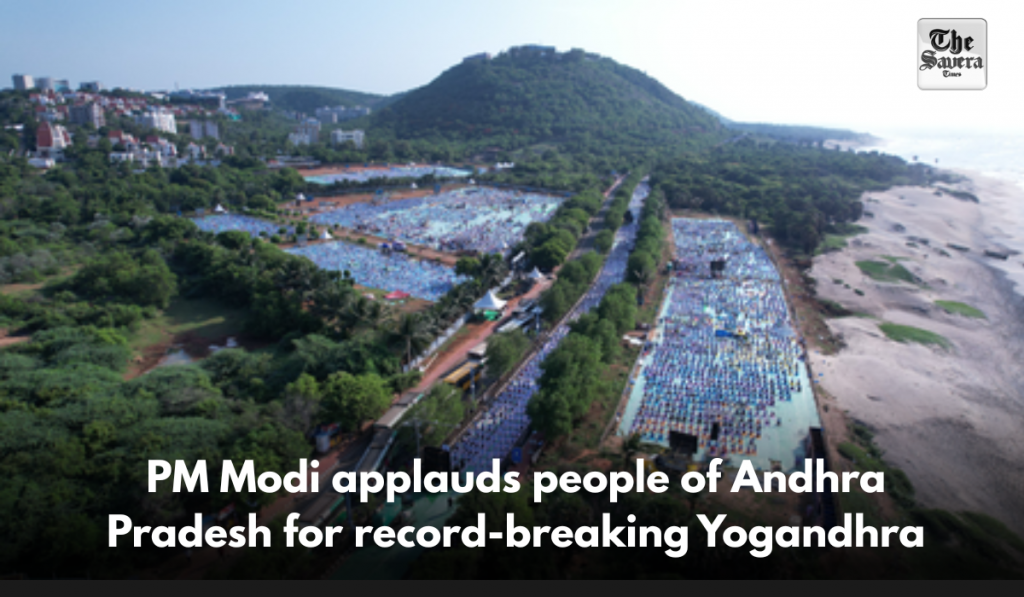 PM Modi applauds people of Andhra Pradesh for record-breaking Yogandhra