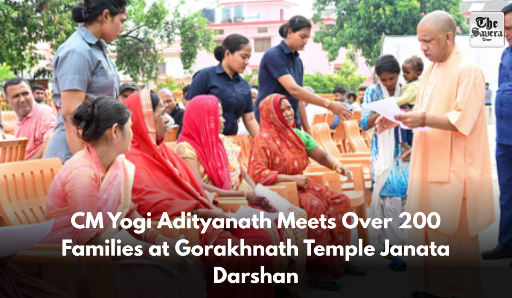 CM Yogi Adityanath Meets Over 200 Families at Gorakhnath Temple Janata Darshan