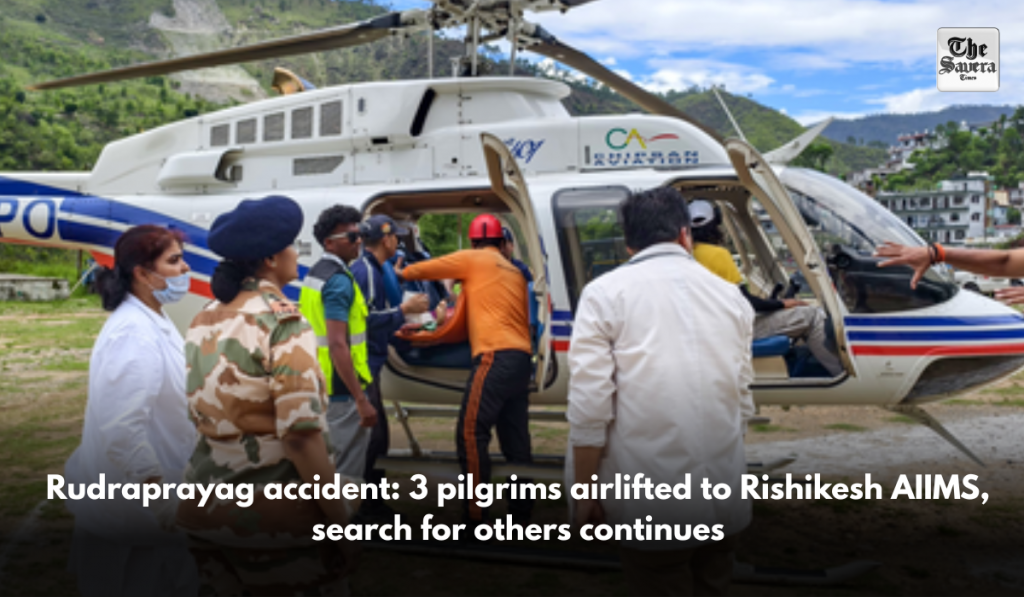 Rudraprayag accident: 3 pilgrims airlifted to Rishikesh AIIMS, search for others continues