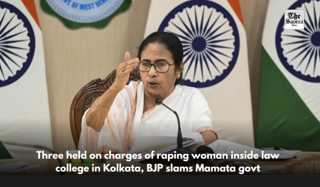 Three held on charges of raping woman inside law college in Kolkata, BJP slams Mamata govt