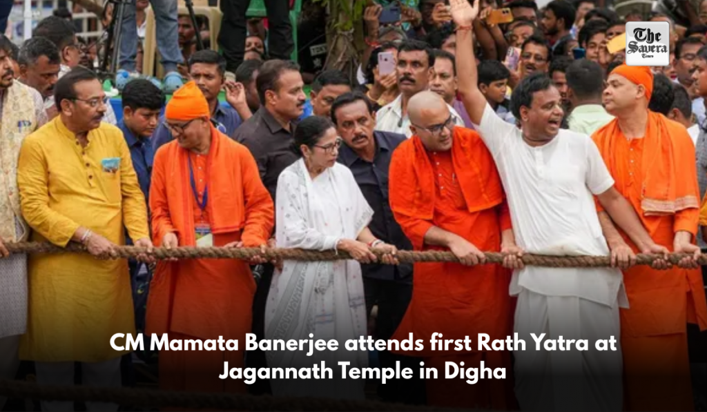 CM Mamata Banerjee attends first Rath Yatra at Jagannath Temple in Digha