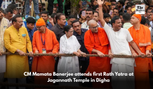 CM Mamata Banerjee attends first Rath Yatra at Jagannath Temple in Digha