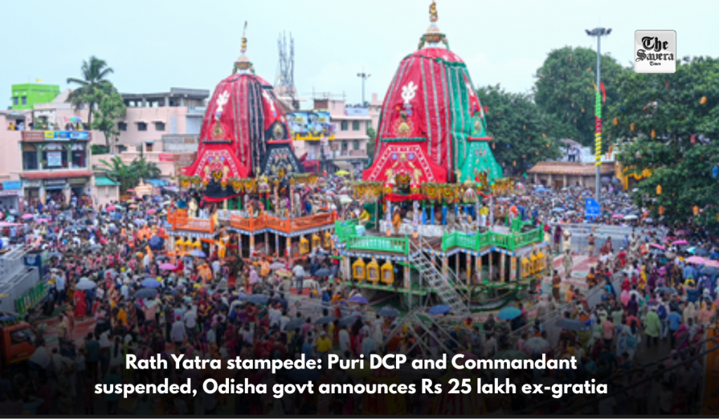 Rath Yatra stampede: Puri DCP and Commandant suspended, Odisha govt announces Rs 25 lakh ex-gratia
