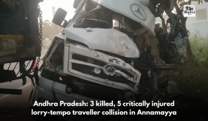 Andhra Pradesh: 3 killed, 5 critically injured lorry-tempo traveller collision in Annamayya