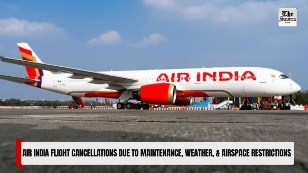 Air India Flight Cancellations Due to Maintenance, Weather, & Airspace Restrictions