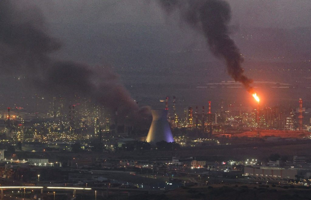 Iranian strike shuts down Israel's largest oil refinery