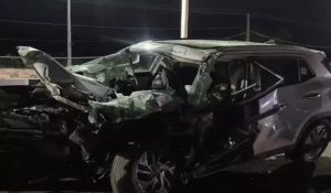 Creta-trolley collides at midnight on flyover in Gurugram; 6 people seriously injured