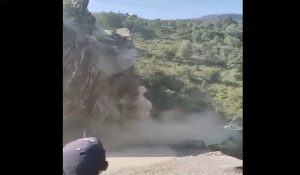 Massive landslide hit Chamba’s Bharmour road; No casualities reported