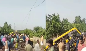 Tamil Nadu: Train hits school van at unmanned crossing in Cuddalore, 3 children dead