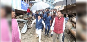 BJP chief JP Nadda visits disaster-affected areas in Himachal