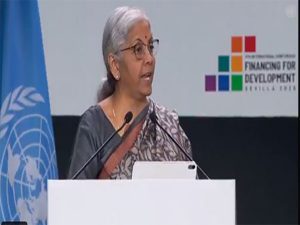 FM Sitharaman highlights India’s digital tax transformation at UN financing meet in Spain
