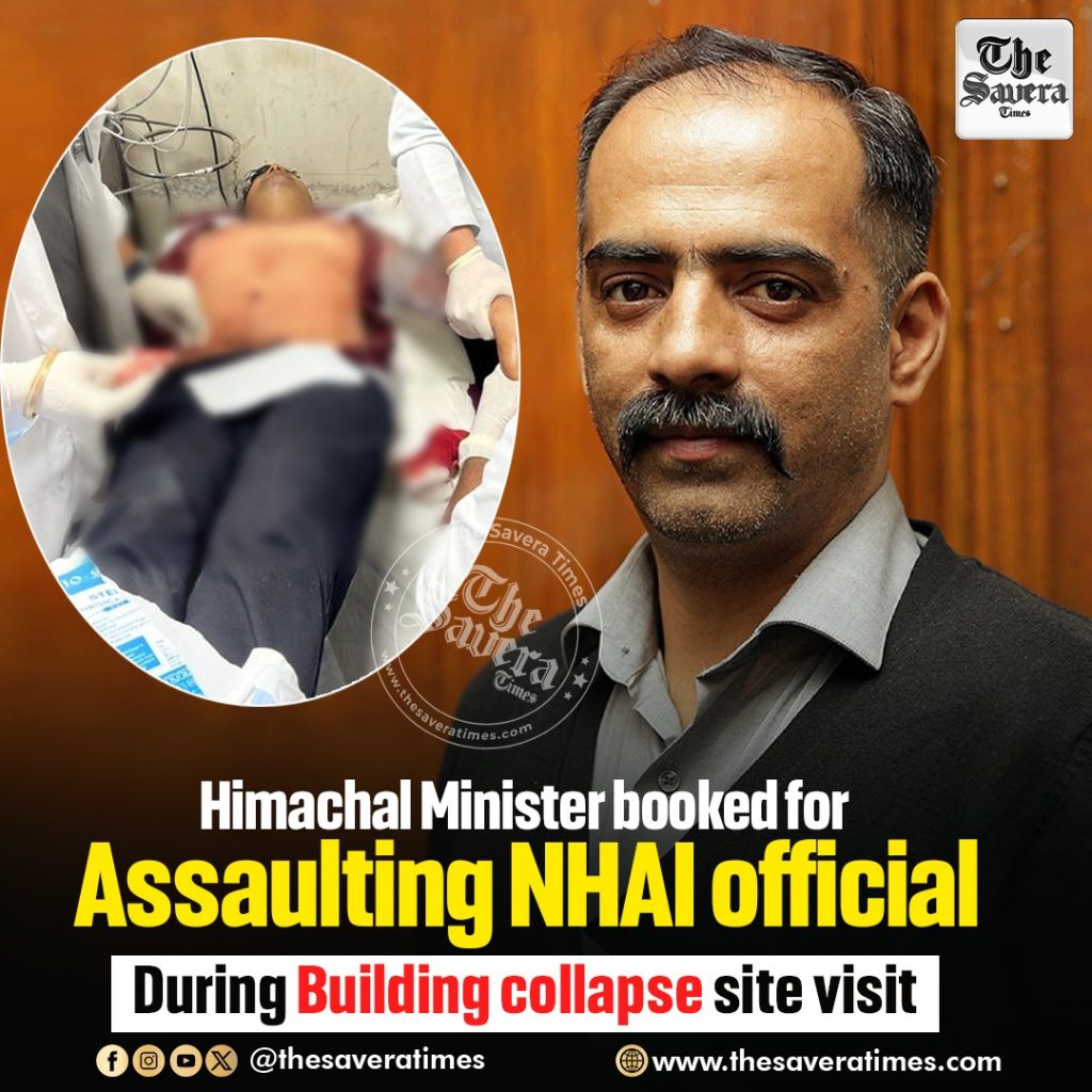 Himachal Minister booked for assaulting NHAI official during building collapse site visit