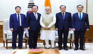 PM Modi meets Special Envoys from South Korea