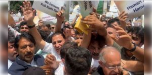Police foil Congress’ march for statehood restoration in Srinagar