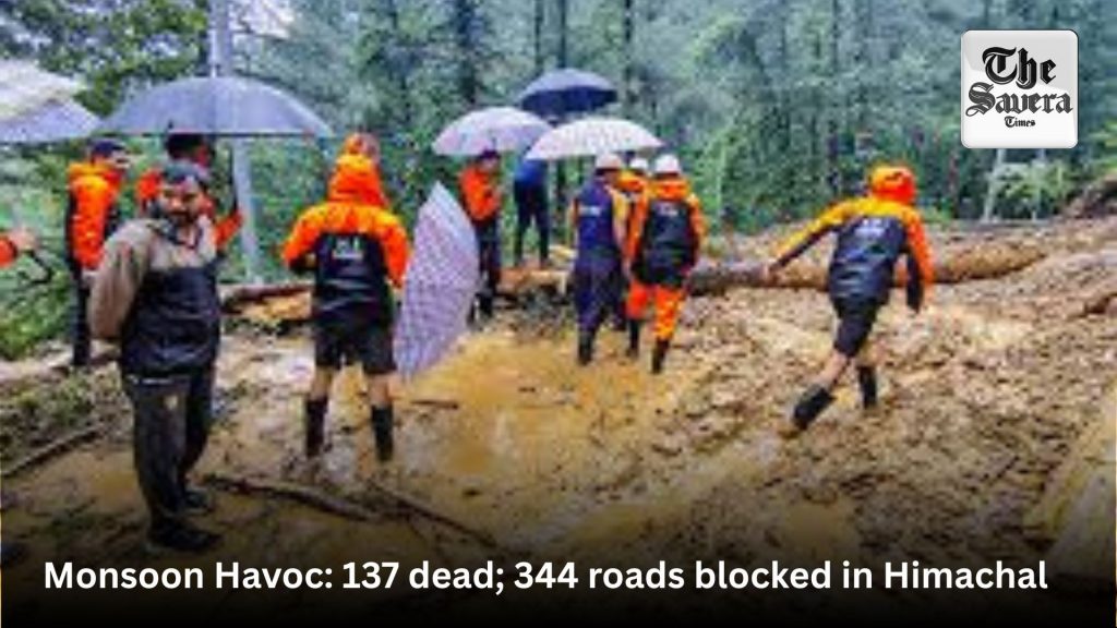 roads blocked in Himachal