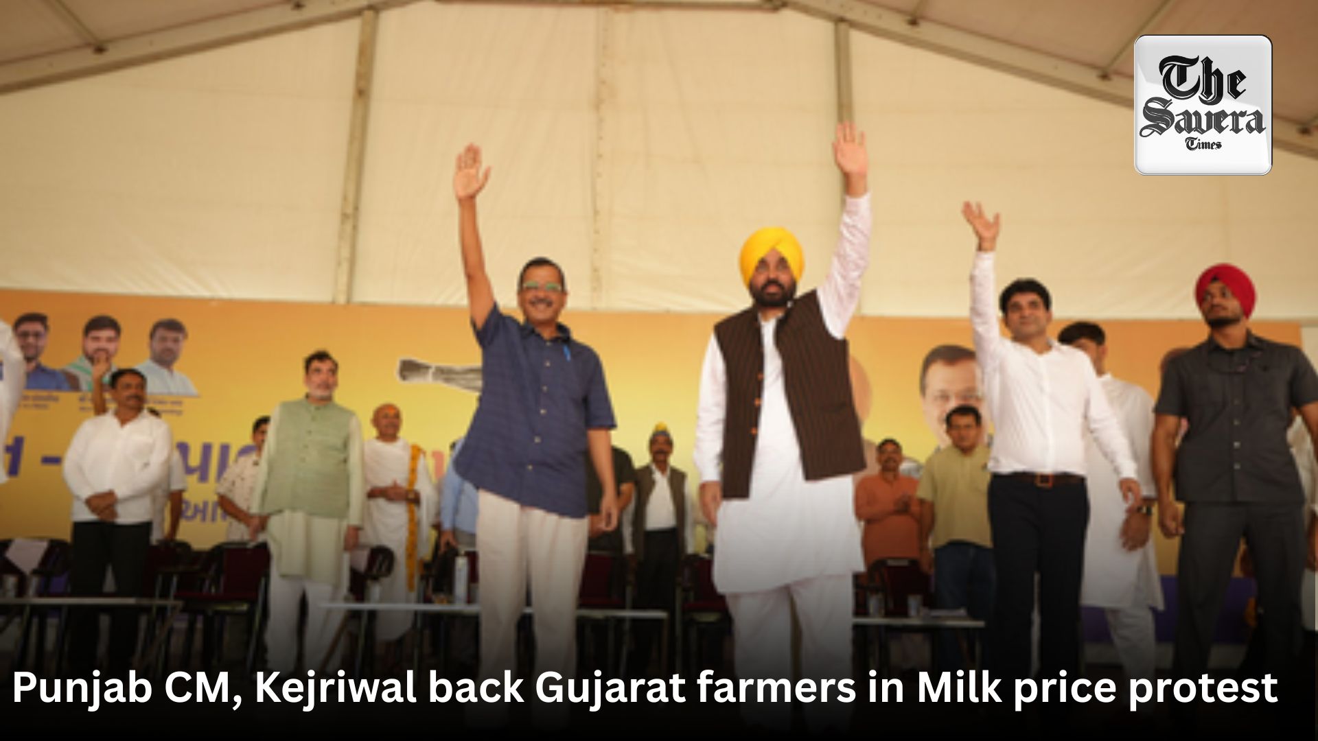 Punjab CM, Kejriwal back Gujarat farmers in Milk price protest