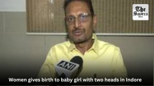 Women gives birth to baby girl with two heads in Indore