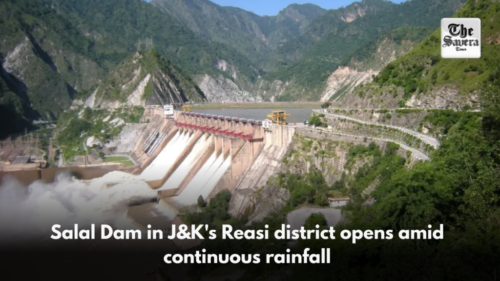 Salal Dam in J&K's Reasi district opens amid continuous rainfall