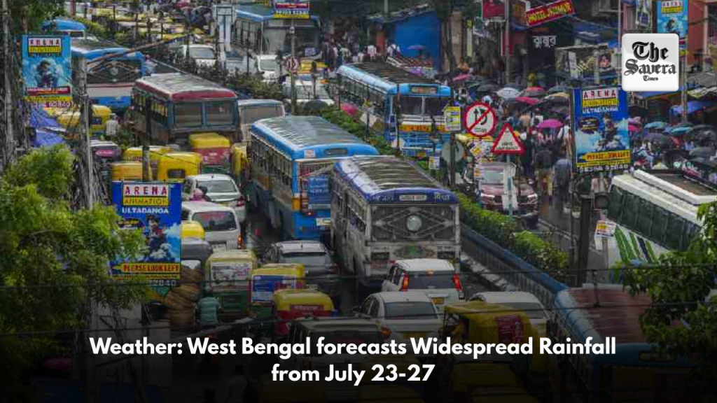 Weather: West Bengal forecasts Widespread Rainfall from July 23-27