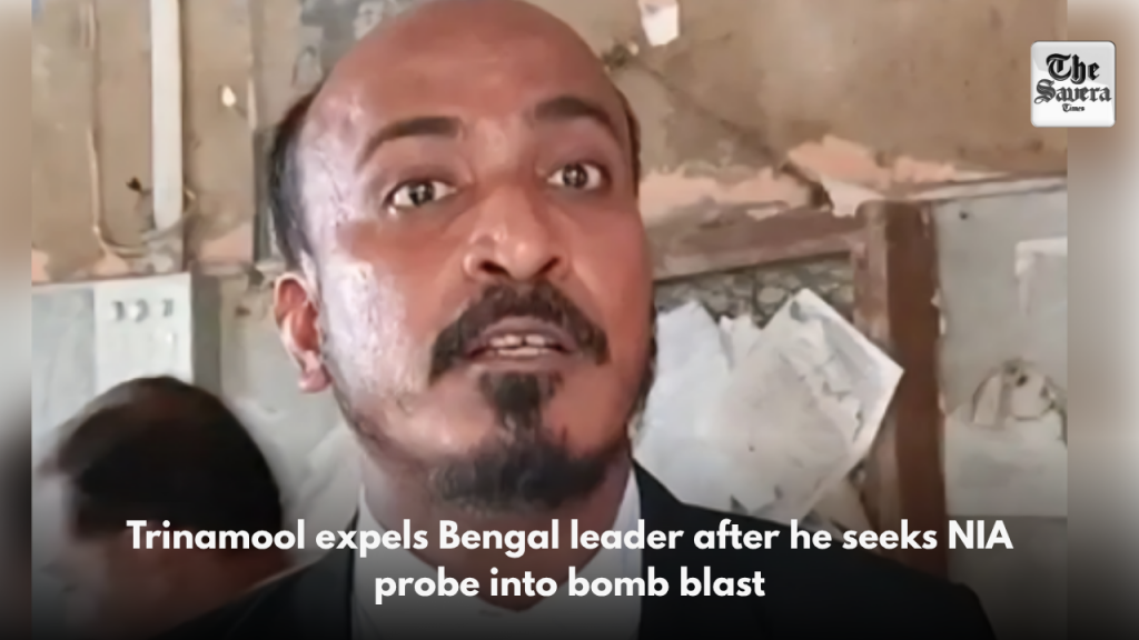 Trinamool expels Bengal leader after he seeks NIA probe into bomb blast
