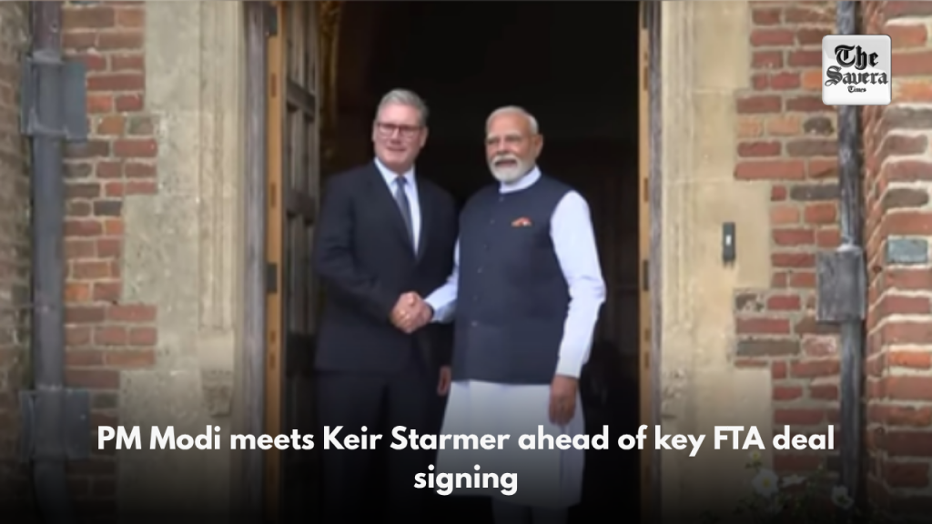 PM Modi meets Keir Starmer ahead of key FTA deal signing