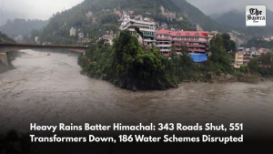 Heavy Rains Batter Himachal: 343 Roads Shut, 551 Transformers Down, 186 Water Schemes Disrupted