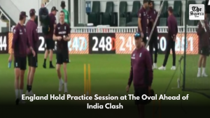 England Hold Practice Session at The Oval Ahead of India Clash