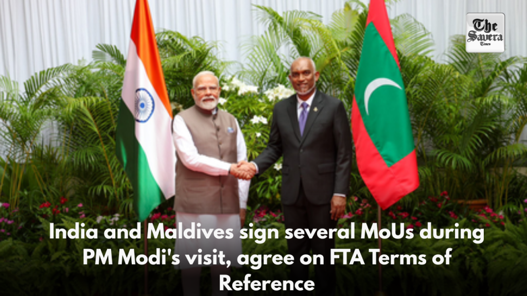 India and Maldives sign several MoUs during PM Modi's visit, agree on FTA Terms of Reference
