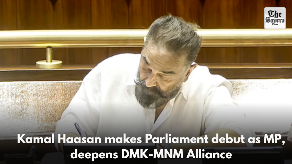 Kamal Haasan makes Parliament debut as MP, deepens DMK-MNM Alliance