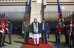 PM Modi arrives in Namibia to enhance bilateral ties