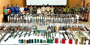Security forces recover 203 arms, 160 rounds of ammunition in Manipur