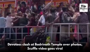 Devotees clash at Badrinath Temple over photos, Scuffle video goes viral