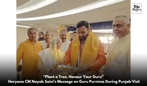 Haryana CM Saini visit Jalandhar on Guru Purnima; Urges people to plant more trees