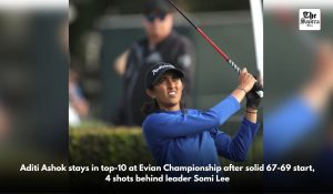 Golf: Aditi Ashok lies seventh at halfway mark in Evian Championship