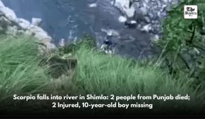 Scorpio falls into river in Shimla: 2 people from Punjab died; 2 Injured, 10-year-old boy missing