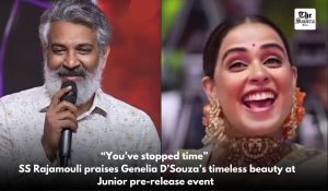 SS Rajamouli praises Genelia D’Souza at ‘Junior’ event: “You’ve Stopped Time”