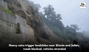 Landslide on Shimla-Nalagarh road: Hundreds of vehicles stranded, No casualties reported