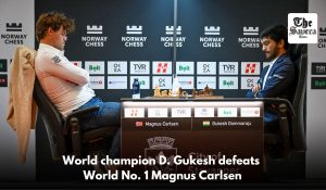 World chess champion D. Gukesh defeats World No. 1 Magnus Carlsen, Tops Grand Chess Tournament