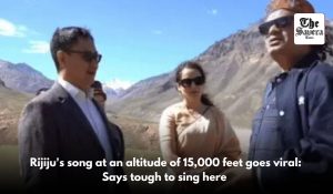 Kiren Rijiju’s song at an altitude of 15,000 feet goes viral: Says tough to sing here