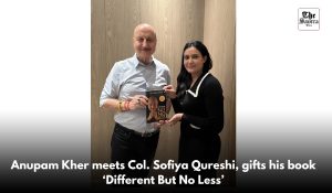 Anupam Kher feels honoured to meet Indian Army’s Colonel Sofiya Qureshi, presents her with a special gift