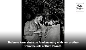 Shabana Azmi shares a fond memory with her brother from the sets of Hum Paanch