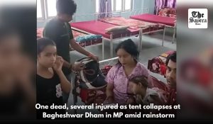 One dead, several injured as tent collapses at Bagheshwar Dham in MP amid rainstorm