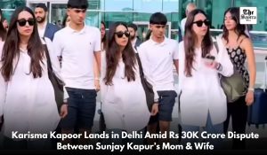 Karisma Kapoor arrives in Delhi amid ex-husband’s property dispute
