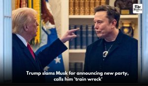 Trump mocked Musk for forming a new party: Said- he is completely derailed, like an out of control train