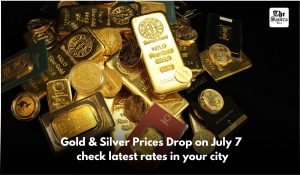 Gold and silver prices fall today: Gold fell by Rs. 284 to Rs. 96,737 per 10 grams
