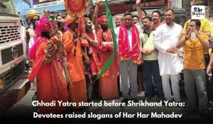 Before Shrikhand Yatra, Chhadi Yatra of Mata Ambika and Dattatreya Swami started