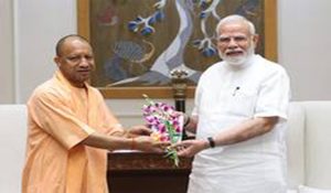 UP CM Yogi Adityanath meets PM Modi, Home Minister Amit Shah in Delhi