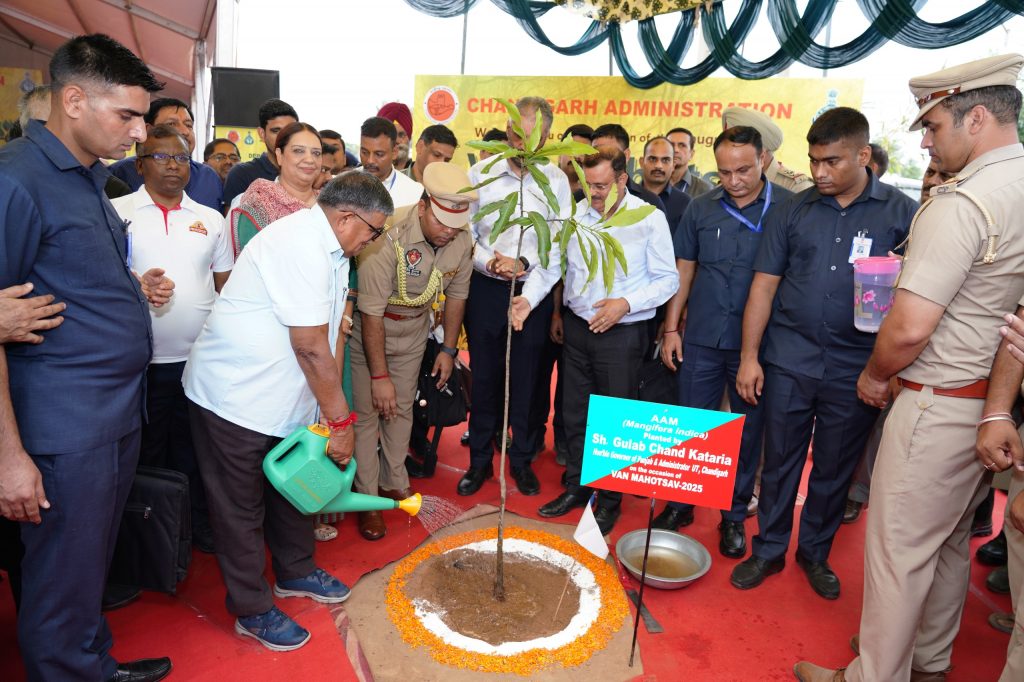 Chandigarh Van Mahotsav Tree Plantation Drive Gulab Chand Kataria